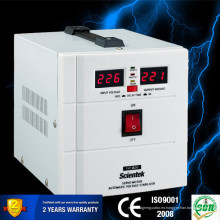 Servo Motor de entrada 140 a 260V Salida 220V 3% cobre tansformer Aplicar a la condición de aire 1500VA 900W Estabilizador de Voltaje Automático